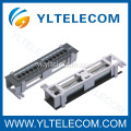 1U 10 inch 12port Patch Panel với khung Cat5e và Cat6 gõ